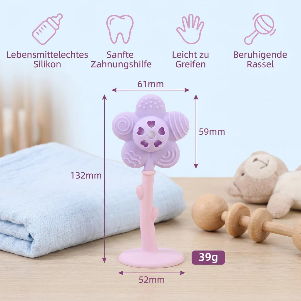 BabyFlower Beißring - Zahnungsspielzeug aus Silikon