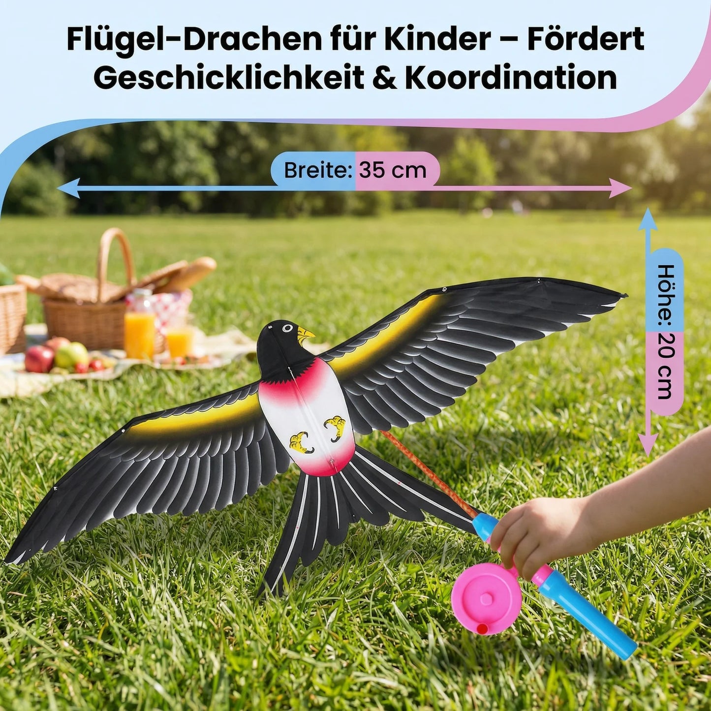 Tier-Drachen-Set für Kinder