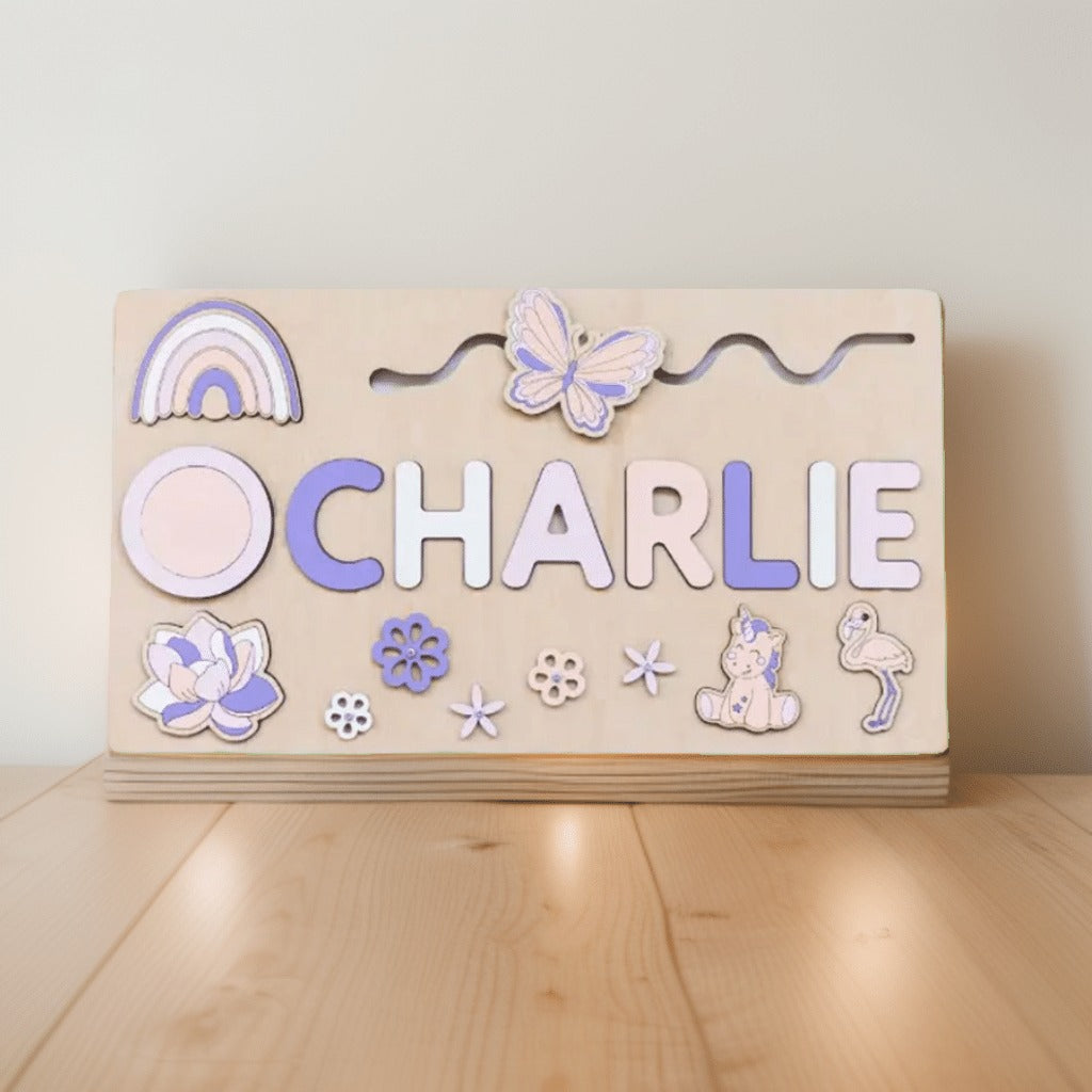 Personalisiertes Kinder Namen Holz Puzzle